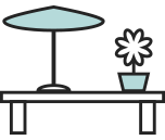 outdoor furniture icon